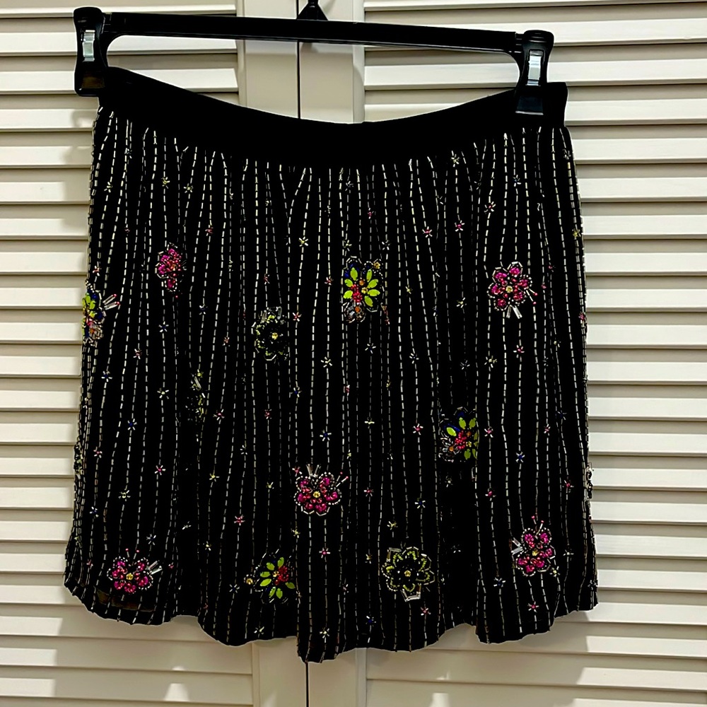 Floral Beaded Skirt